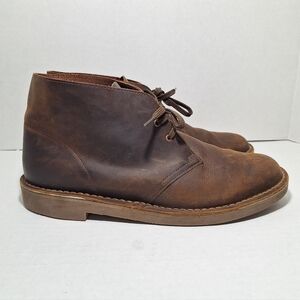 Clarks Bushacre 2 Men's Chukka Boot US Size 11.5 M Ankle Height Brown Leather